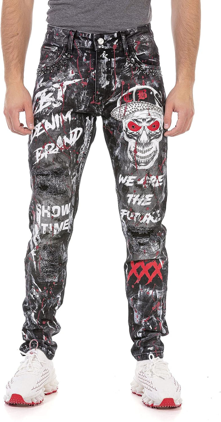 Cipo & Baxx Herren Regular Fit Jeanshose Denim Pants Jeans Hose, Cd700-s