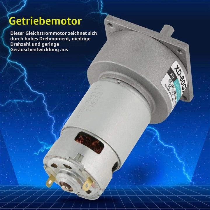 5-600 RPM Speed Reducer Getriebemotor DC 12 / 24V 35W CW/CCW Micro Hohe Drehmoment Drehzahl Getrie