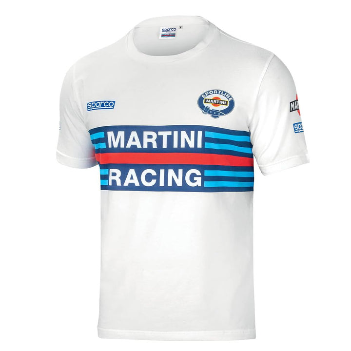 SPARCO 01274MRBI3L Racing T-Shirt, Weiss