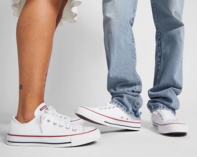 Converse Basic Chucks - All Star OX - Maroon 36 EU Weiss Optical White, 36 EU Weiß Optical Whit