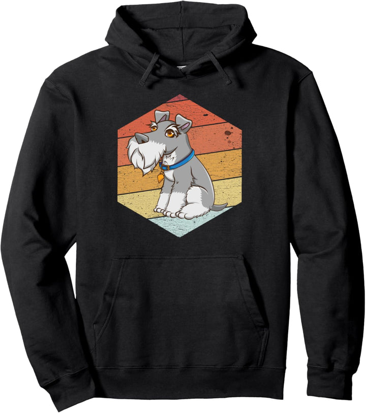 Jahrgang Zwergschnauzer Retro-Schnauze Pullover Hoodie