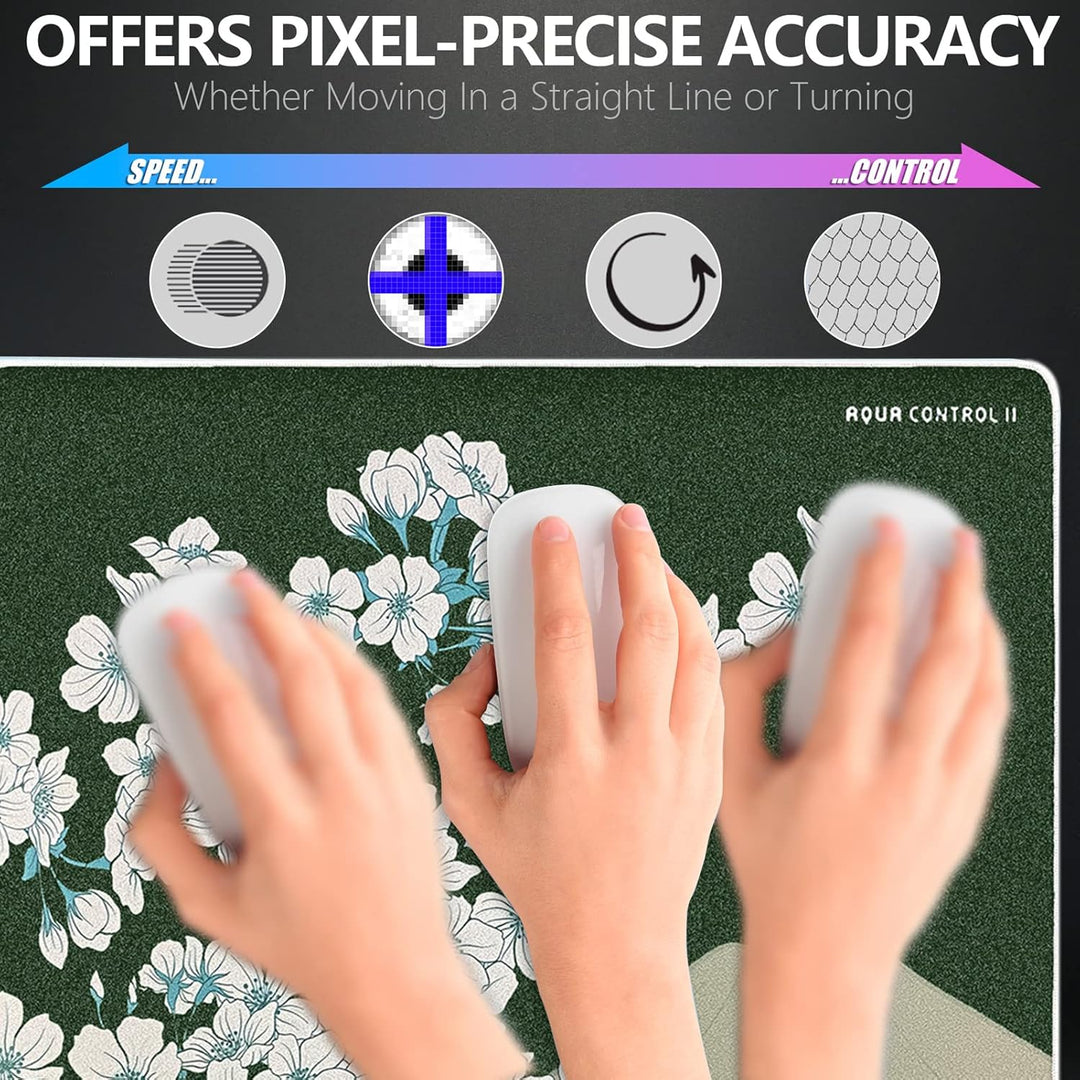 X-Raypad Aqua Control 2 AC2 Sakura Gaming-Mauspad, Ultra-Hochpräzisions-Mauspad mit Perfekter Geschw