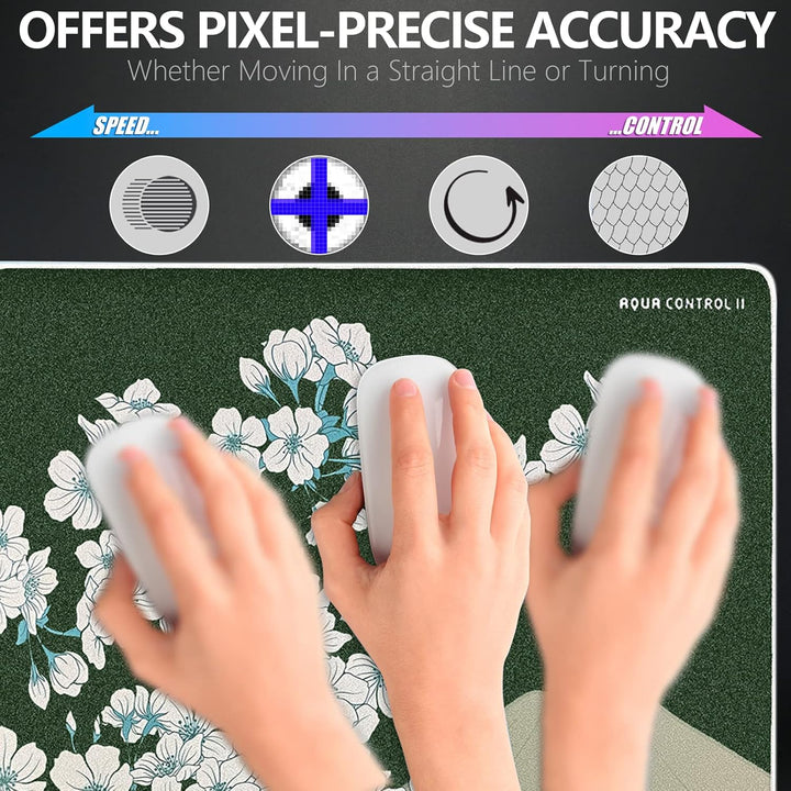 X-Raypad Aqua Control 2 AC2 Sakura Gaming-Mauspad, Ultra-Hochpräzisions-Mauspad mit Perfekter Geschw