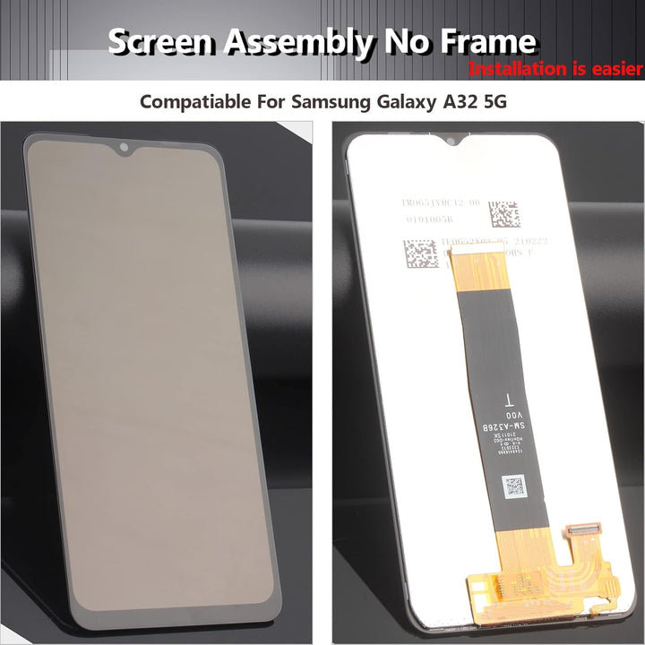 YHX-OU 6,5 Zoll Display für Samsung Galaxy A32 5G SM-A326B SM-A326BR LCD-Bildschirm, Touchscreen, Mo