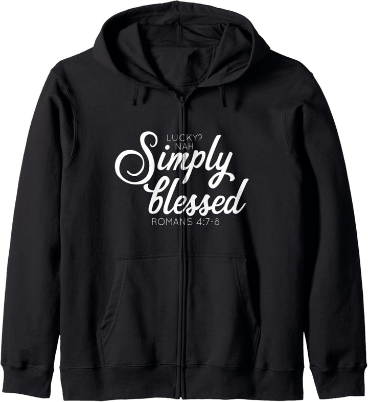 Christian St Patrick's Day Blessed Not Lucky Kapuzenjacke