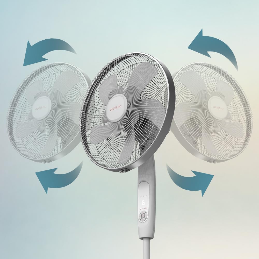 Cecotec Standventilator EnergySilence 1010 ExtremeConnected. 16" mit 60W Kupfermotor und Timer, 6 Ge