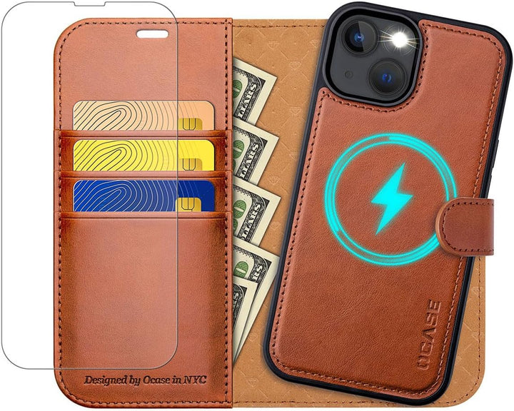 OCASE Abnehmbare Hülle iPhone 14 Handyhülle 5G[Magnetische Hülle] [Kabelloses Laden] [Displayschutz]
