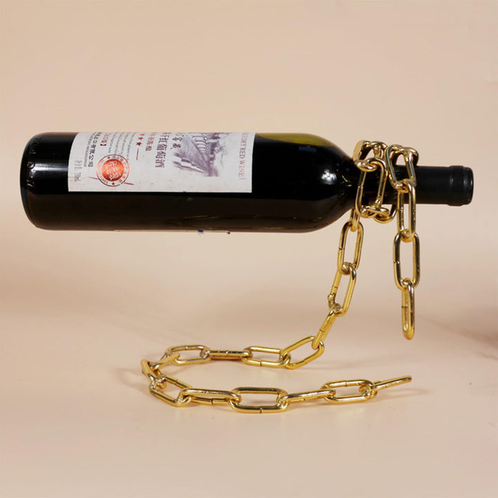 Sertay Kettenweinregal, Floating Wine Rack, Hängender Kette Weinhalter, Magischer Weinflaschenhalter