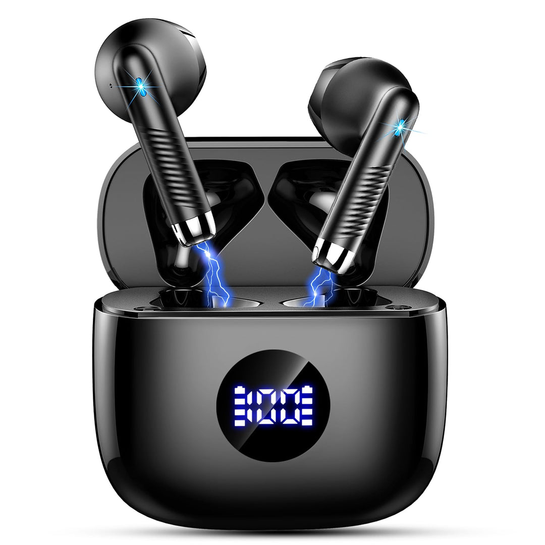 Kopfhörer Kabellos Bluetooth 5.4, Bluetooth Kopfhörer HiFi Stereo mit 4 ENC Noise Cancelling Mic, 40
