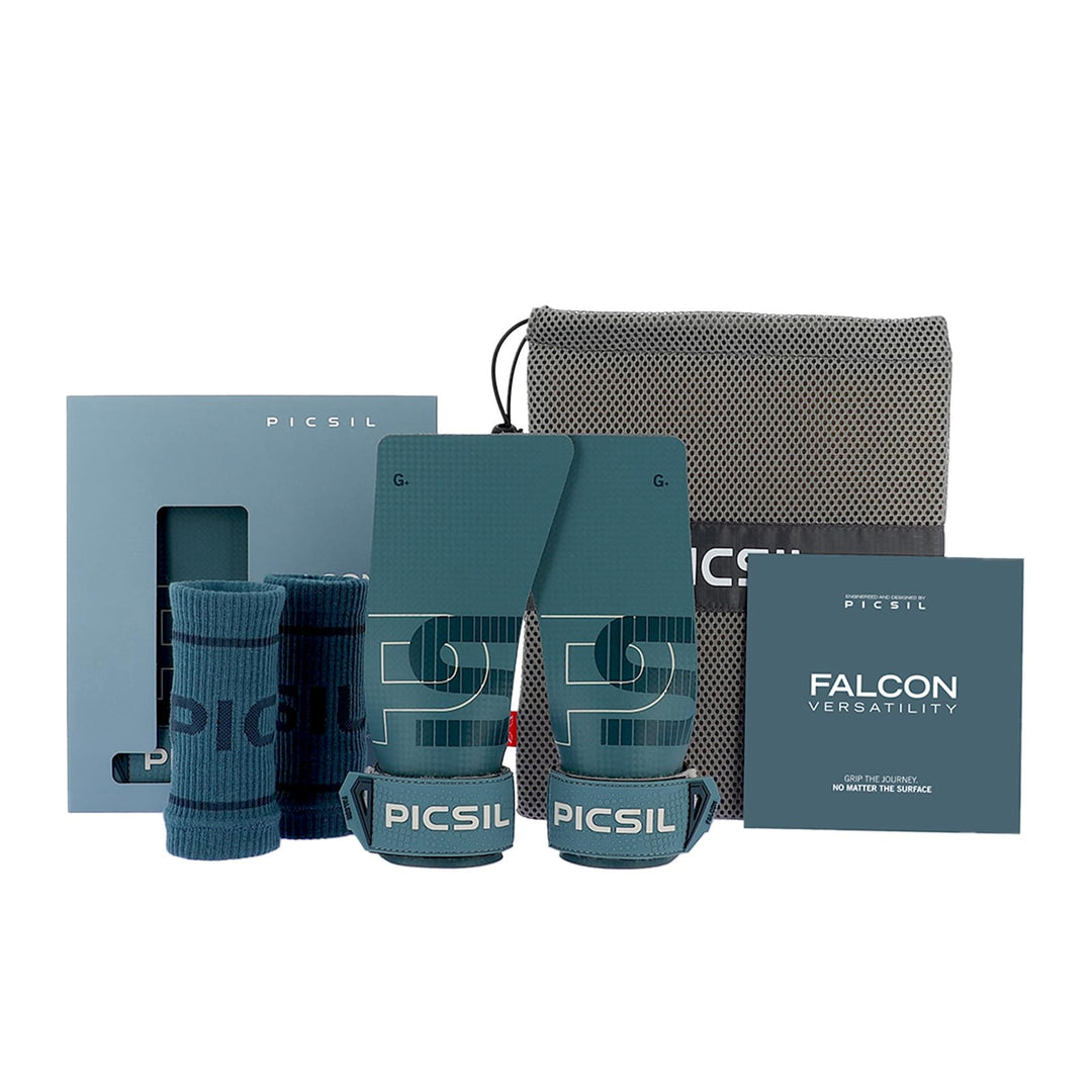 PICSIL Falcon Hand Grips – Profi‑Griffpolster aus Carbonfaser, Chalk‑kompatibel, Handschutz & Griffh