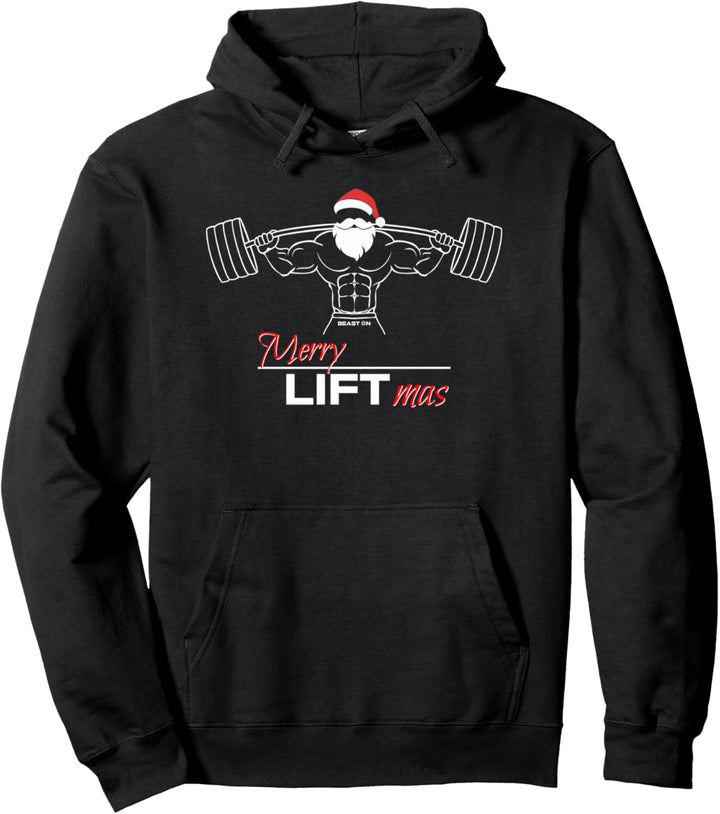 Merry Liftmas Lustige Fitness Weihnachten Gym Sprüche Pullover Hoodie