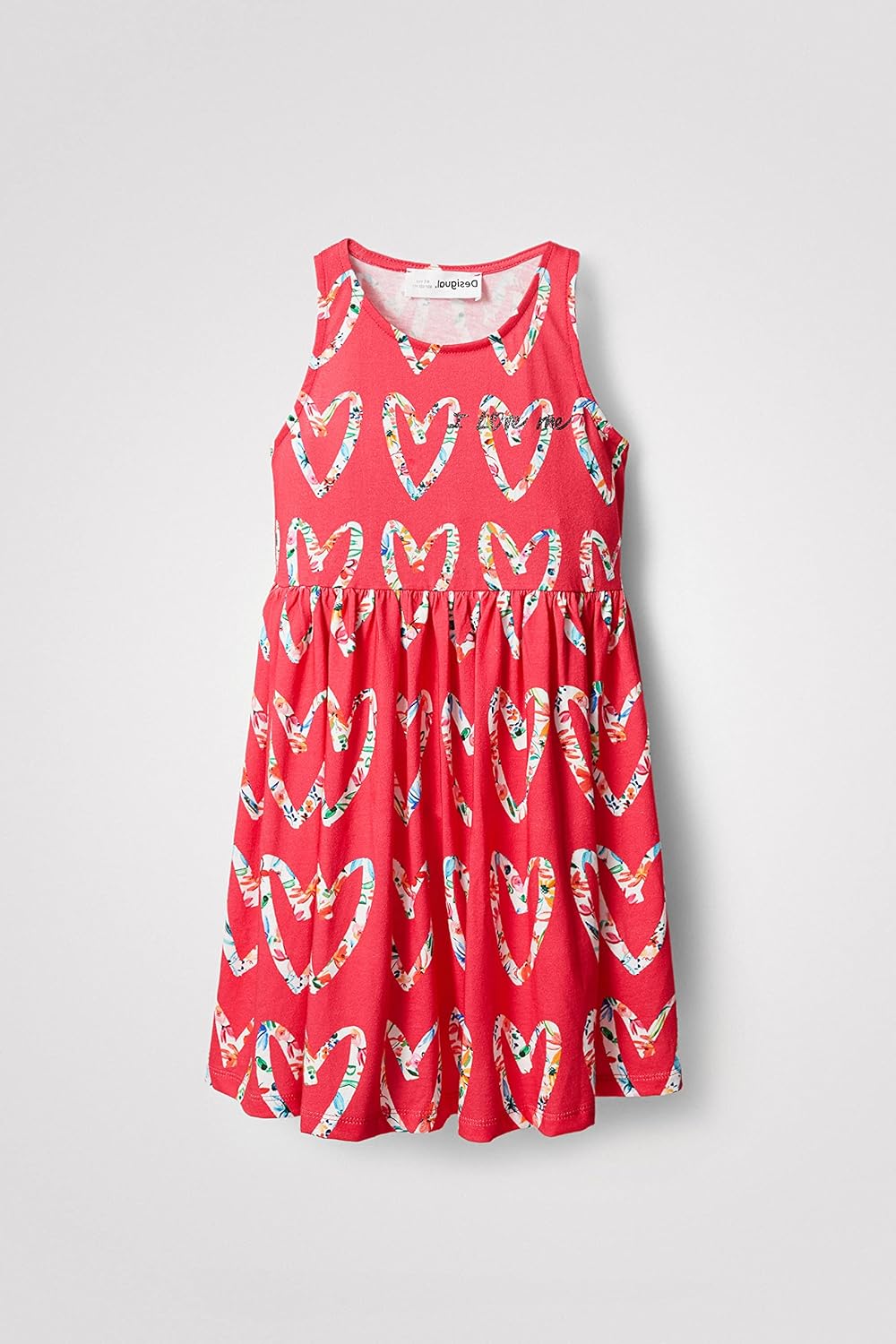 Desigual Mädchen Vest_Griselda Lässiges Kleid 7-8 Jahre Rot, 7-8 Jahre Rot