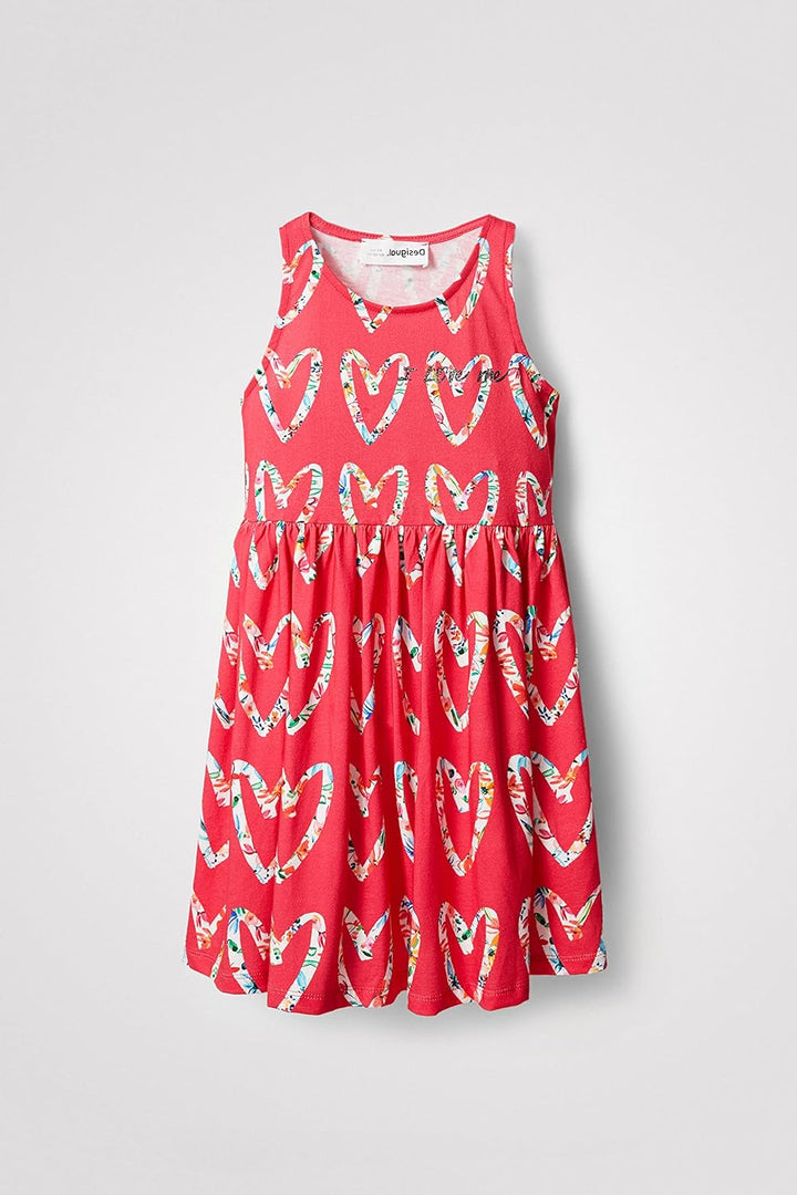 Desigual Mädchen Vest_Griselda Lässiges Kleid, 11-12 Jahre Rot