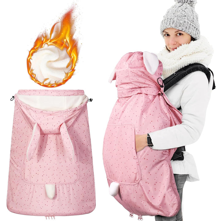 Orzbow Winter Tragecover für Babytragen,Universal Regenschutz für Tragetücher mit Tasche,Abnehmbare