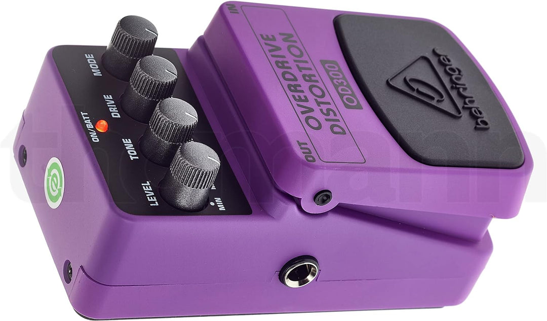 Behringer OVERDRIVE/DISTORTION OD300 2-Mode Overdrive/Distortion Effektpedal OVERDRIVE/DISTORTION OD