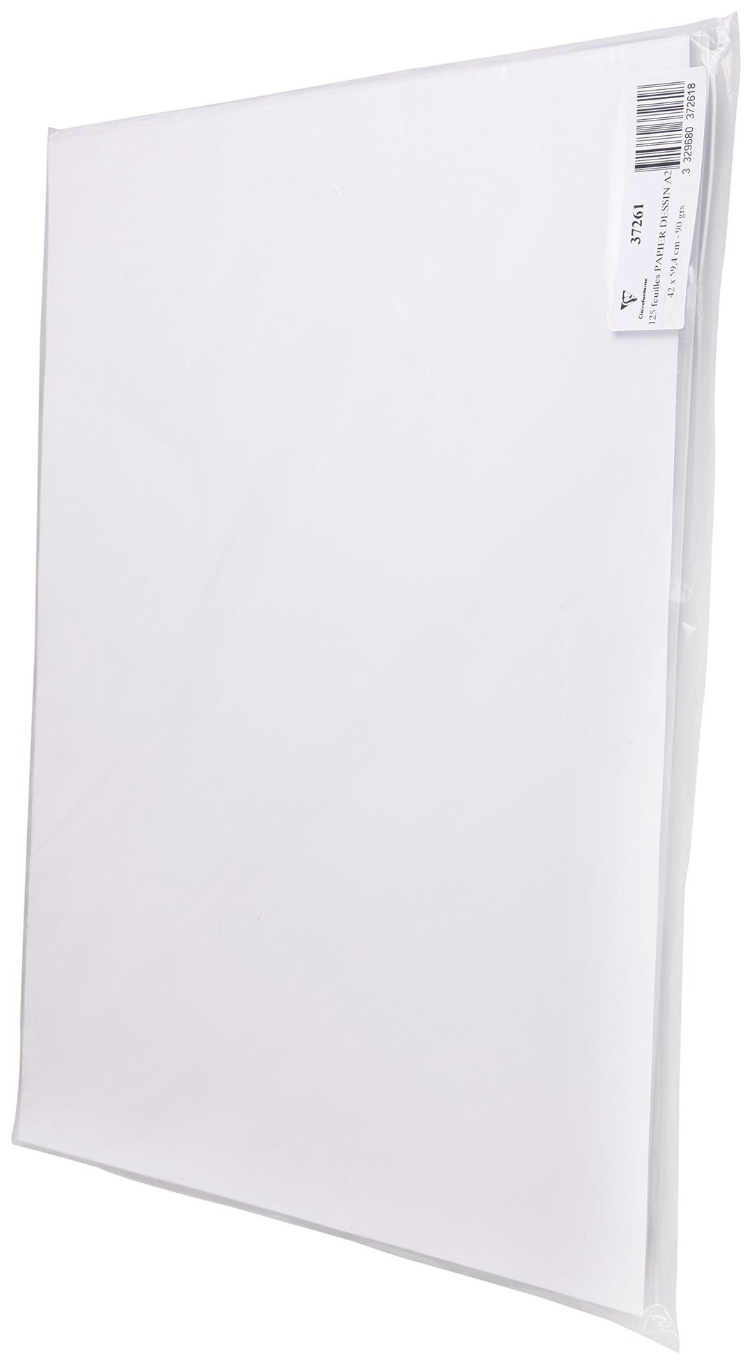 Clairefontaine 37261C Skizzenpapier (90 g, DIN A2, 42 x 59,4 cm, 125 Blatt, ideal für Künstler oder
