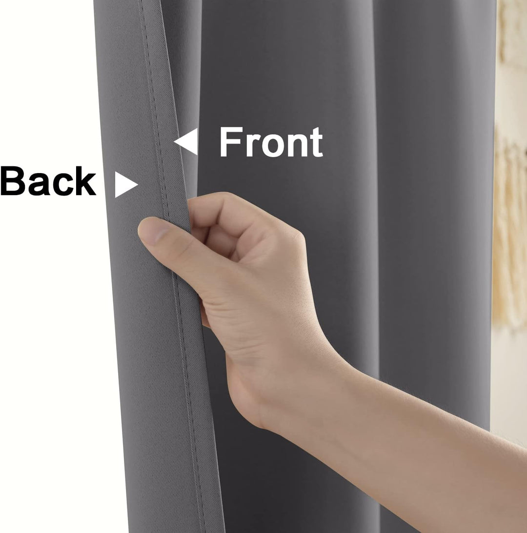 XTMYI Badezimmer-Vorhänge, Fenster, wasserdicht, 122 cm lang, Verdunkelung, Kurze Vorhänge für Fenst