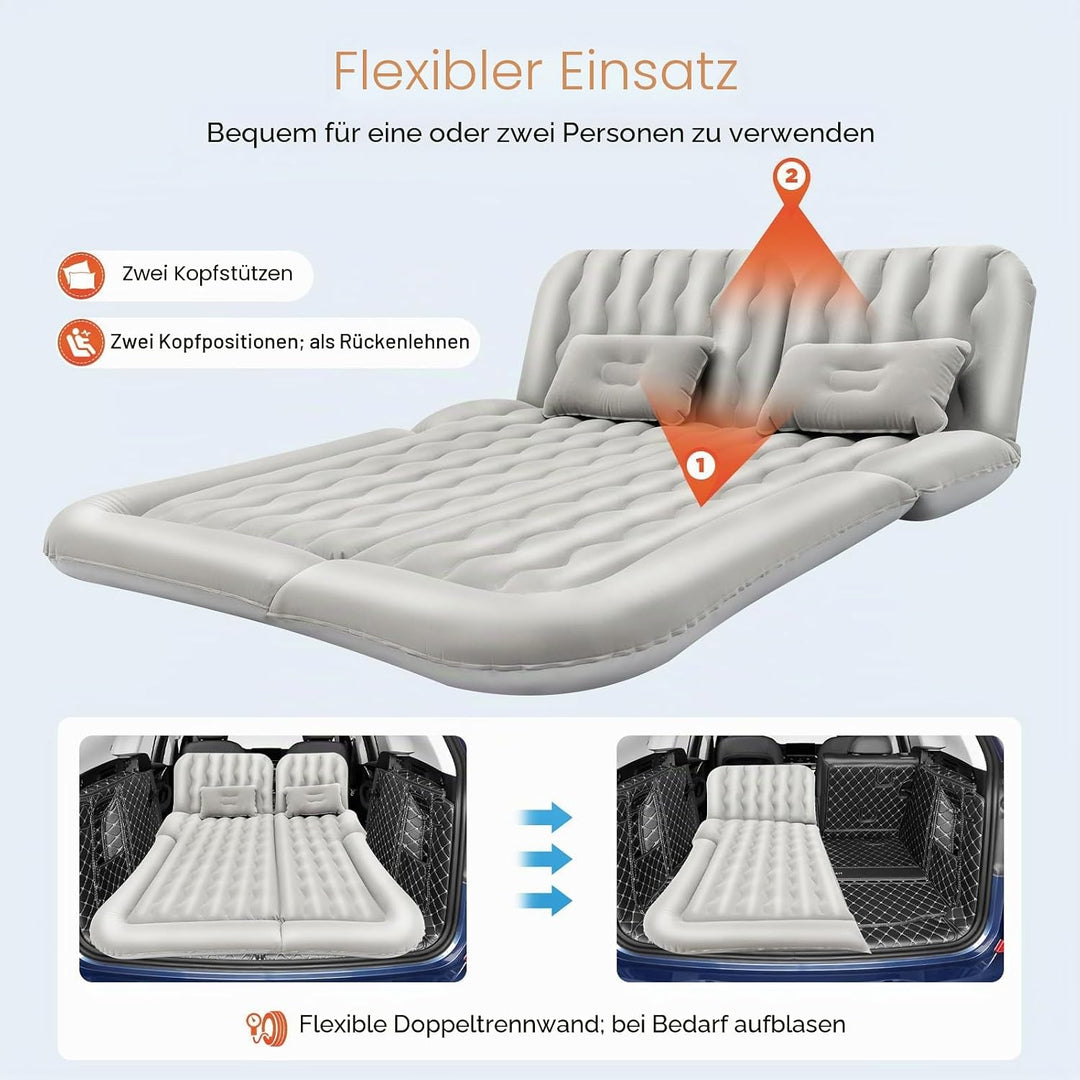 FUNYSF Auto Luftmatratze SUV aufblasbare Bett aufblasbare Camping Bett Combo Portable Bett, abnehmba