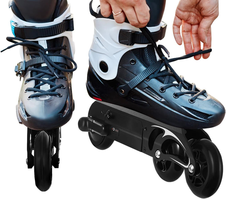 Elektrisches Inline Skate Chassis mit 3 Rädern, E-Inline Rollschuhe Zubehör mit Fernsteuerung, Einst