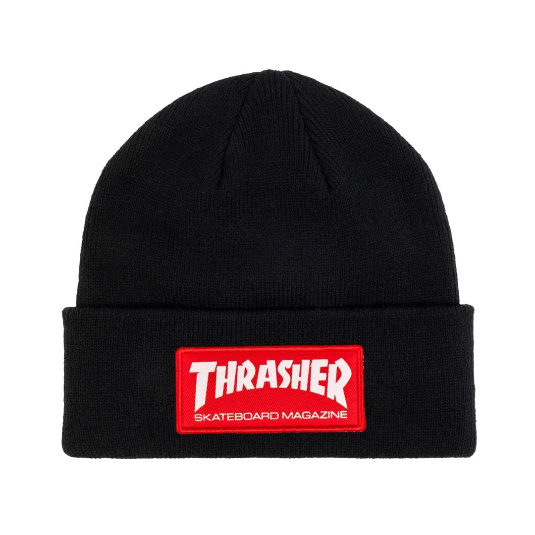 Thrasher Men's Patch Black/Red Beanie