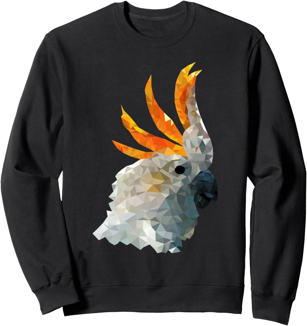 Kakadu Polygon Vogel Papagei Sweatshirt