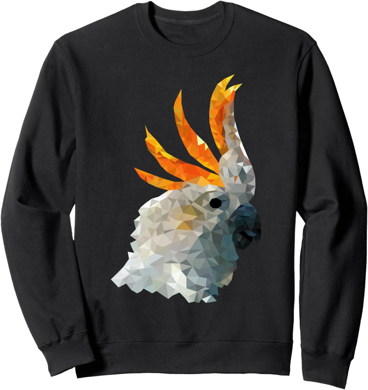 Kakadu Polygon Vogel Papagei Sweatshirt
