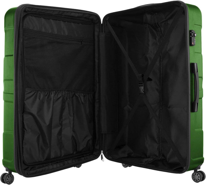 Suitline – 4er Set aus Handgepäck, mittelgrosser Koffer, grosser Hartschalen-Koffer, übergrosser Rei