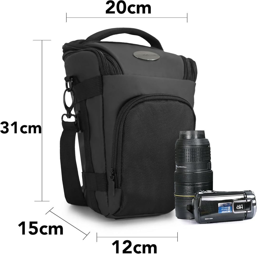 Baxxtar PRO NOVO II Full-Size SLR Kameratasche SLR Colt-Tasche schwarz (mit Schultergurt, Beckengurt