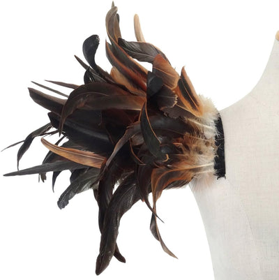 keland Männer 'Gothic Natural echte Feder Epaulet Shrug Schulter EIN Paar (Gelb), Gelb