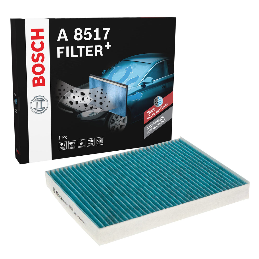 Bosch A8517 - Innenraumfilter Filter+ Antibakterielle Innenraumfilter, Antibakterielle Innenraumfilt