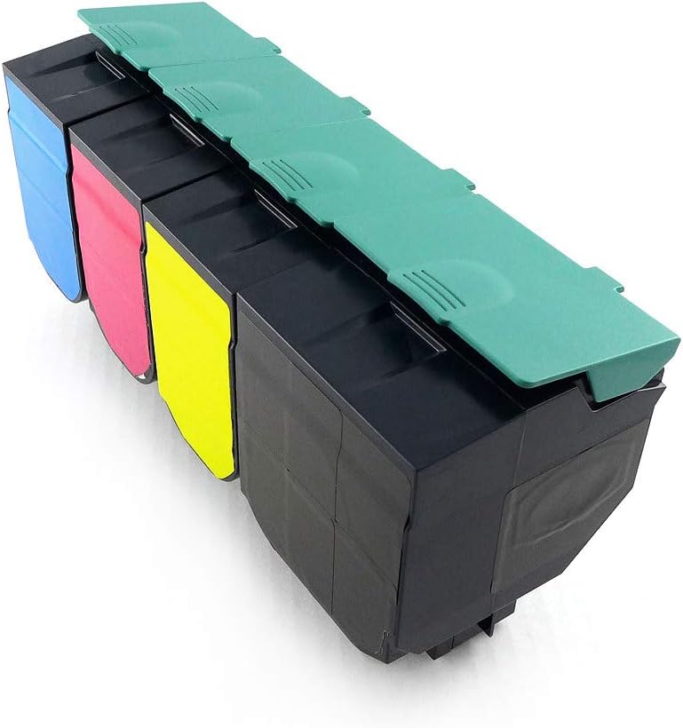 Green2Print Toner Toner-Set, 4 Kartuschen 1x 8000, 3X 4000 Seiten passend für Lexmark X544N, X544DW,