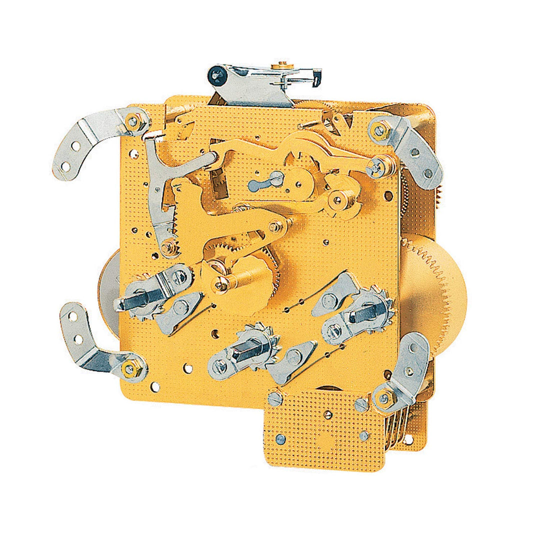 Tischuhrwerk Hermle 340-020, 8-Tage, Schwebe-Unruh, Schlag auf Gong, Westminster
