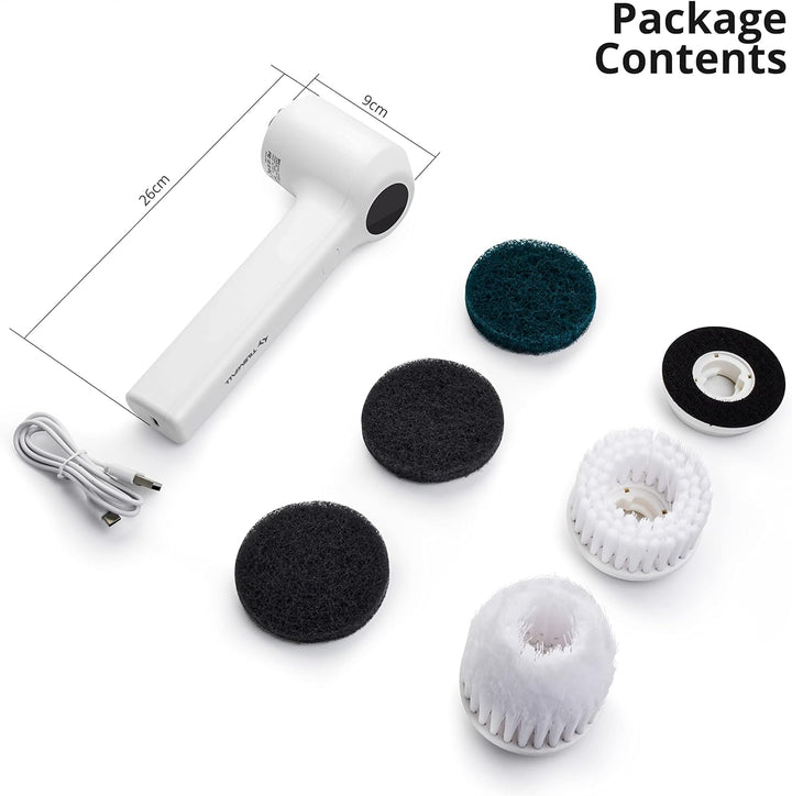 TILSWALL M4 Elektrische Reinigungsbürste mit LED-Anzeige, 60 W 7,4 V wiederaufladbare kabellose elek