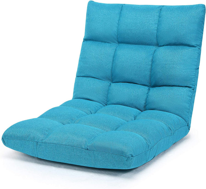 RELAX4LIFE Bodenstuhl Faltbar, Lazy Sofa, Meditationsstuhl, Bodensessel mit Verstellbarer Lehne, für