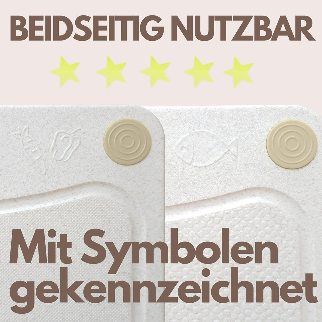 Schneidebrett Spülmaschinenfest aus Weizenstroh - stärker Alternative zu Kunststoff & Holz | ÖKO Ant