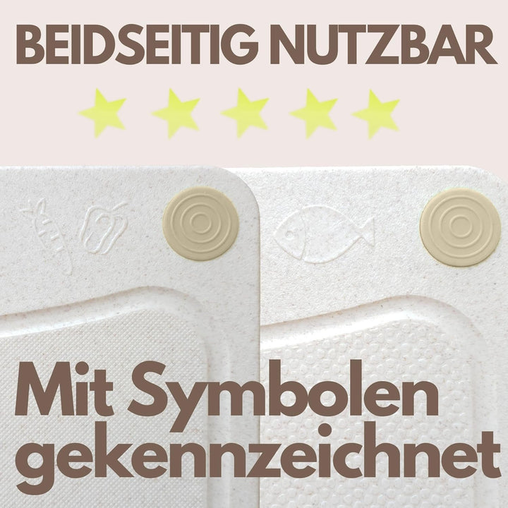 Schneidebrett Spülmaschinenfest aus Weizenstroh - stärker Alternative zu Kunststoff & Holz | ÖKO Ant