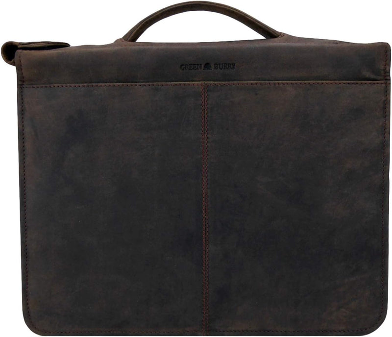 Greenburry Vintage Revival RL-1720-22 Leder Schreibmappe Ringbuchmappe Tobacco bei Moda-Store de