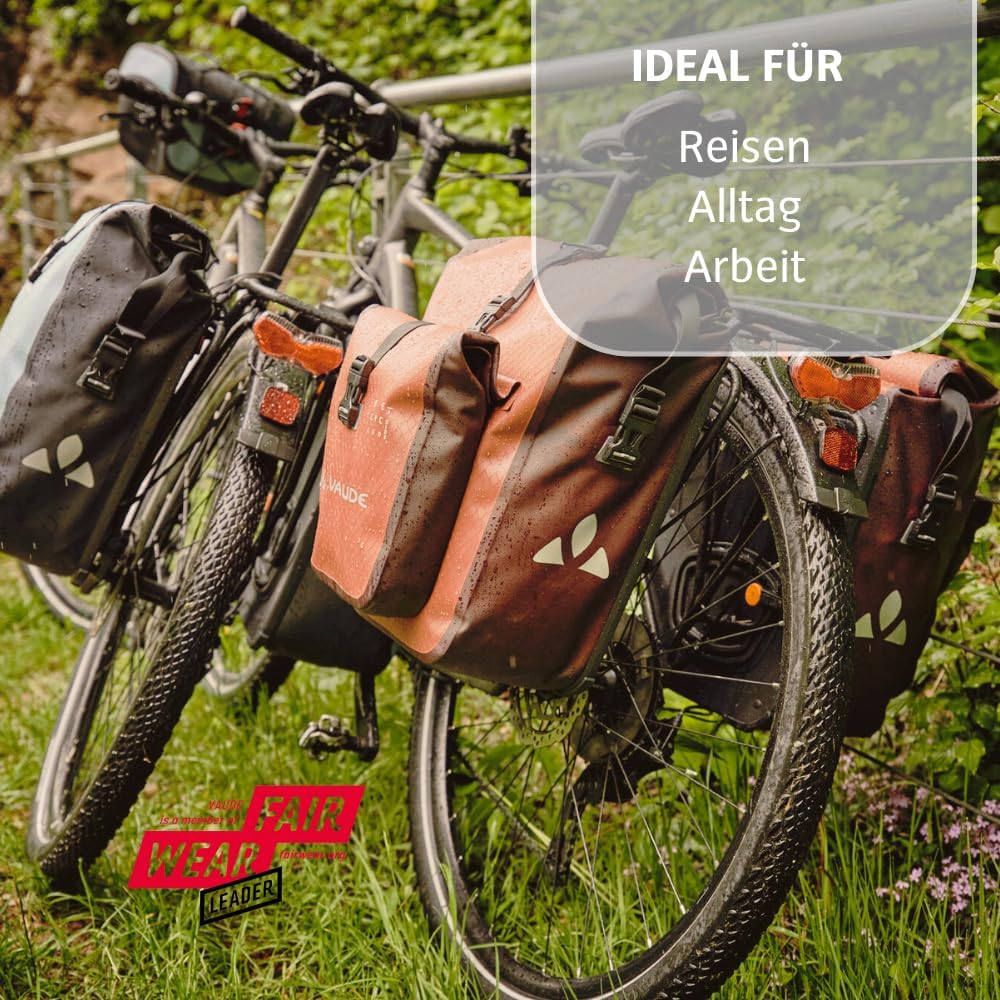 VAUDE Aqua Back Plus - Fahrradtasche - 2 Hinterradtaschen (2x24L) - wasserdicht - Made in Germany Re