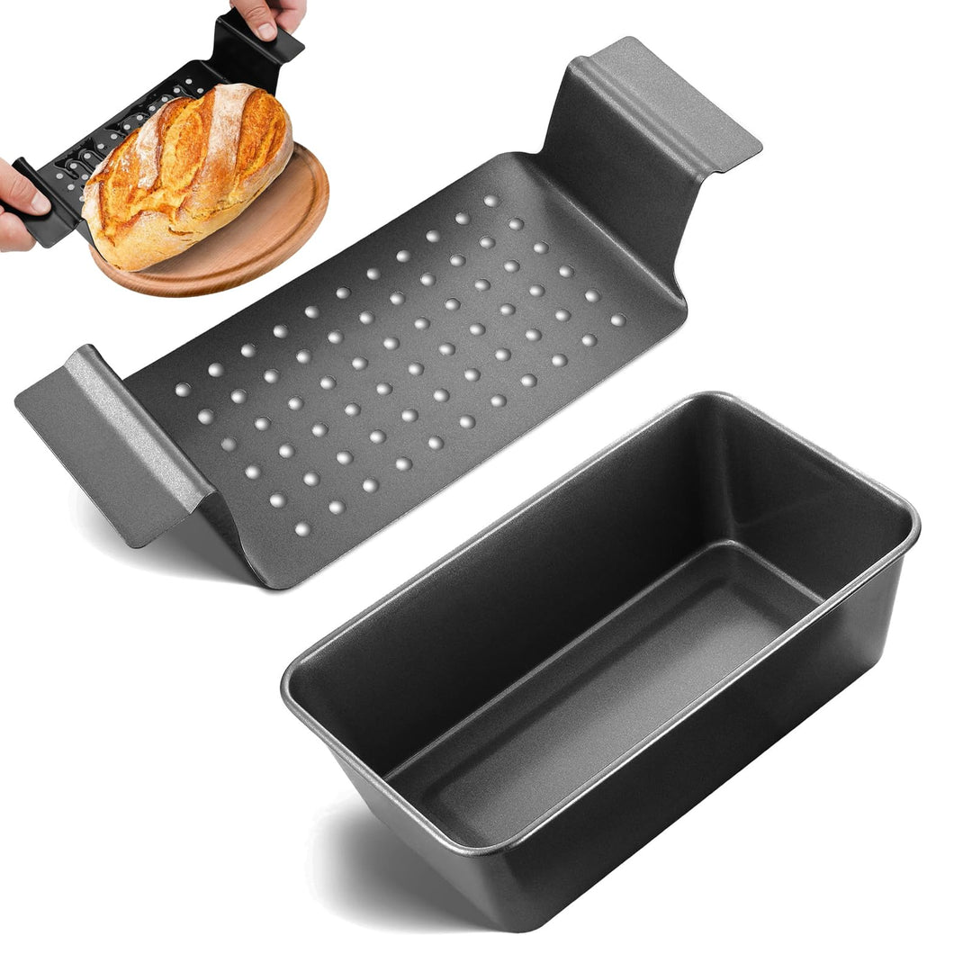 Brotbackform, Kastenform Brot, Toastbrot Backform, Karbonstahl Mit Gitterabbau Backblech, 24x14x6.5c