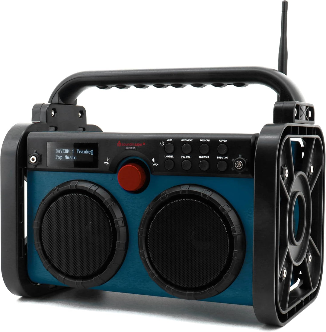 SOUNDMASTER DAB+/UKW Akku-Radio DAB85BL, blau/schwarz