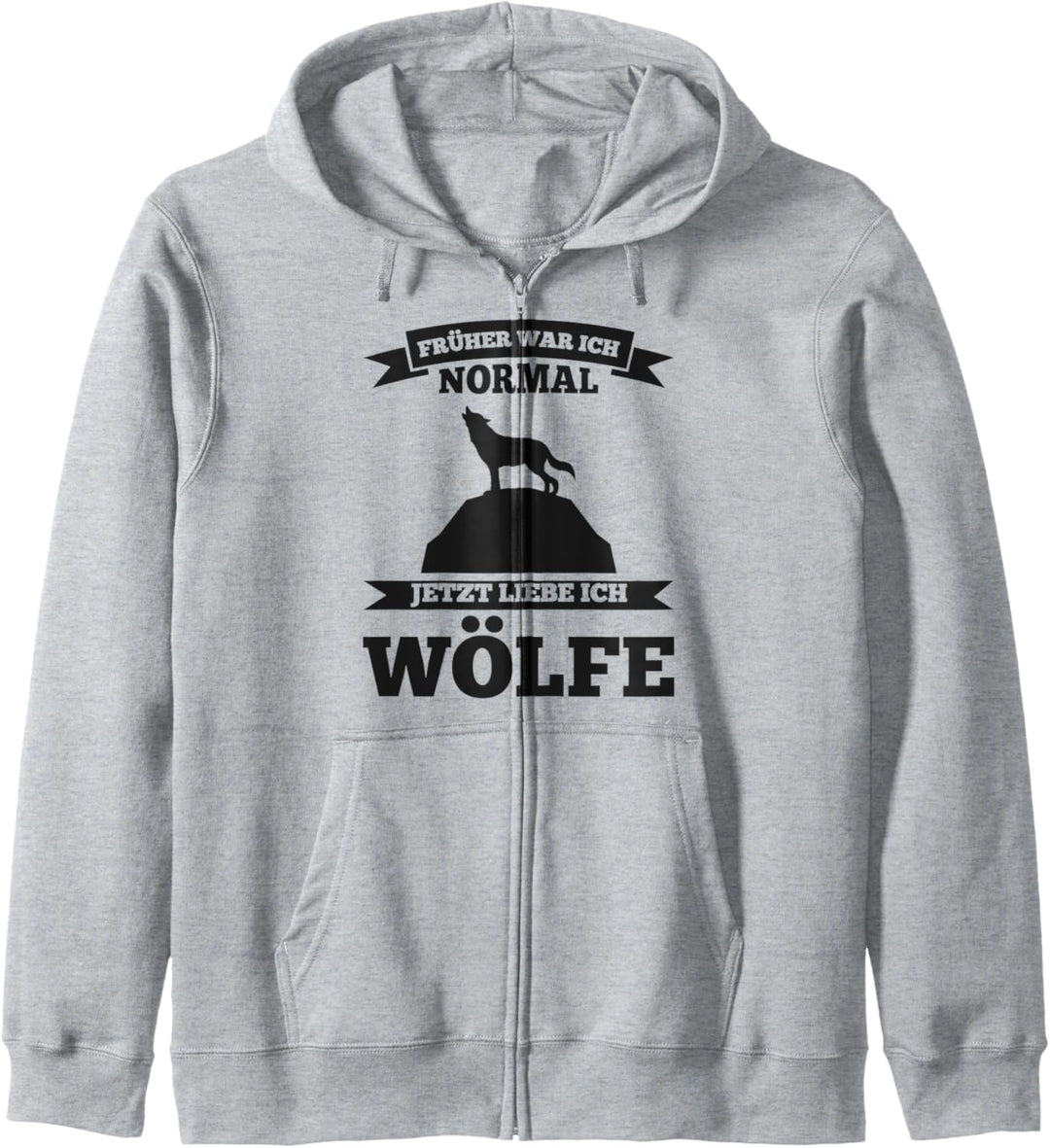 Wolf Waldtier Tier Kapuzenjacke