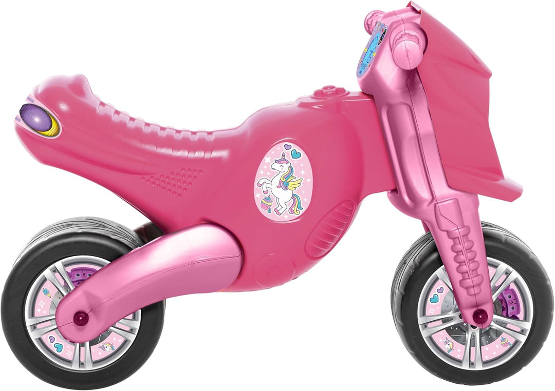 Rutscher Motorrad Fahrzeug Cross 8 Kinder Laufrad Lauflernrad pink