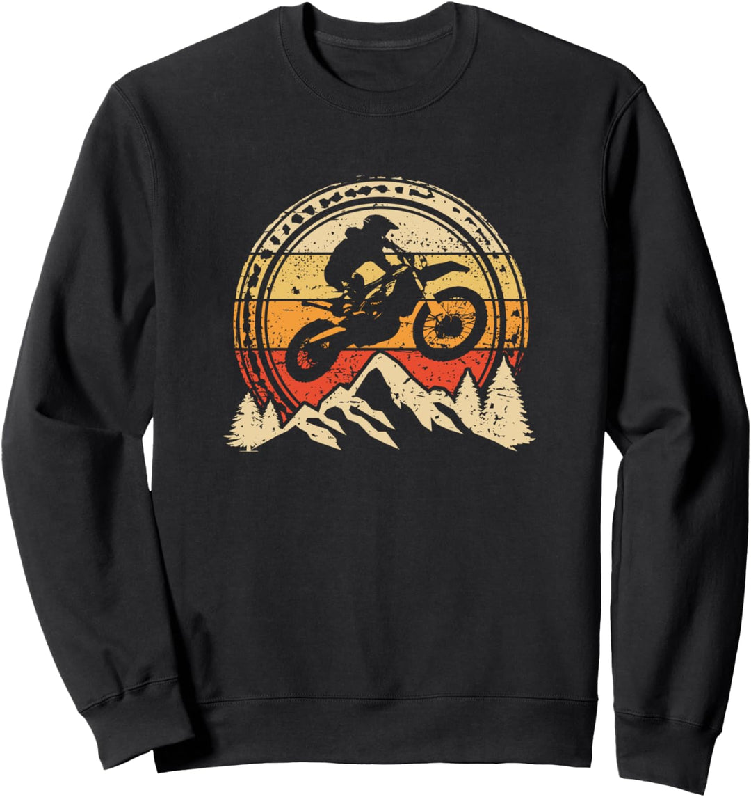Vintage Motocross Retro Enduro Motorrad Supermoto Sweatshirt