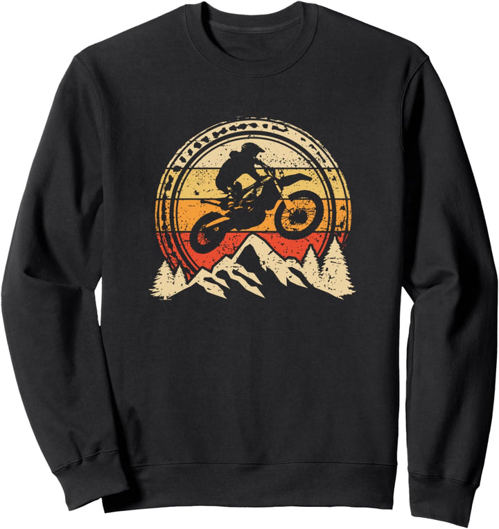 Vintage Motocross Retro Enduro Motorrad Supermoto Sweatshirt