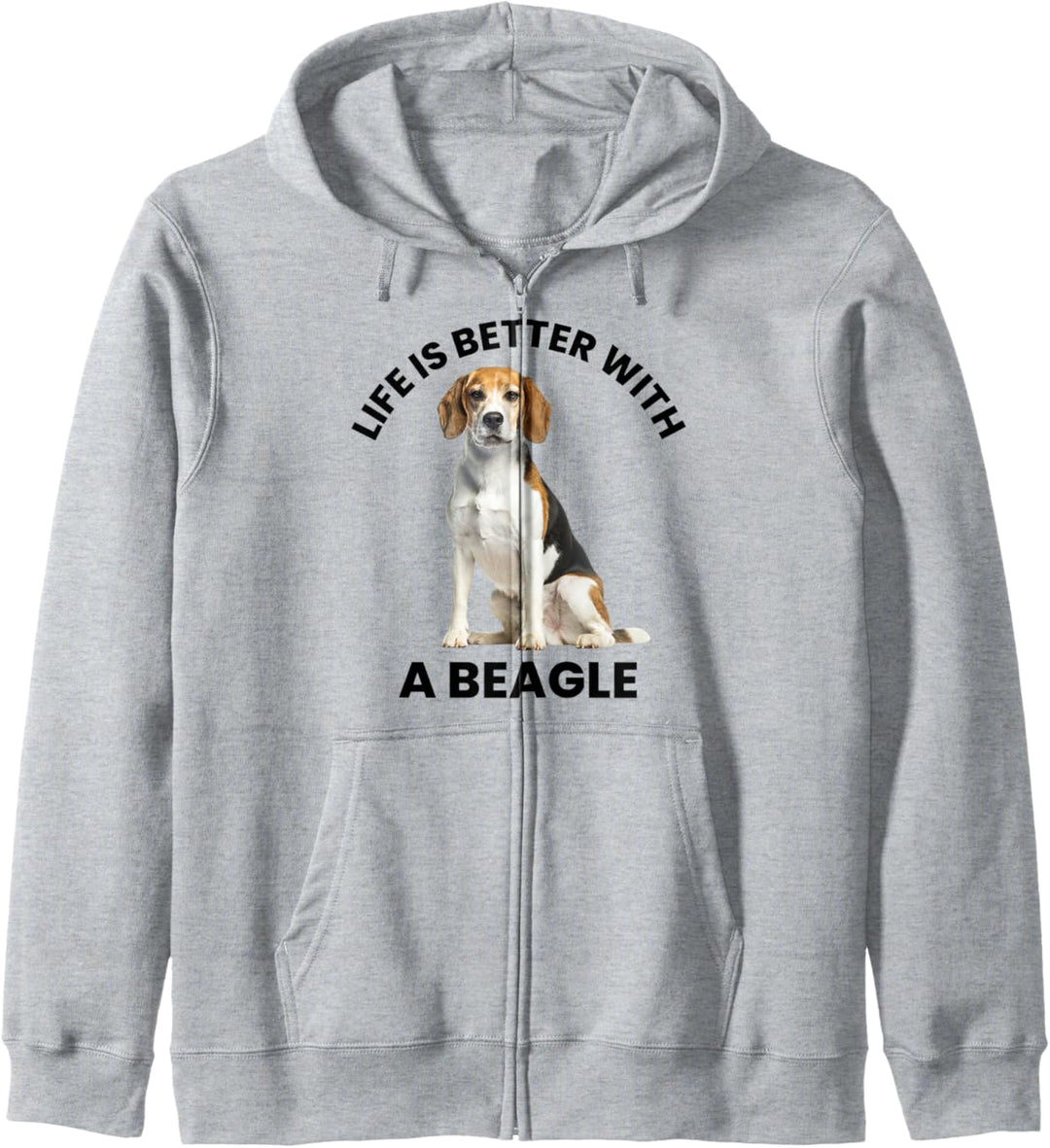 Mit einem Beagle ist das Leben besser Kapuzenjacke