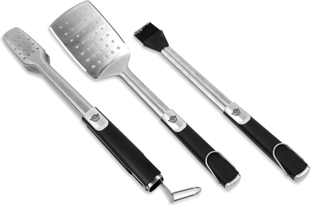 Pit Boss Grills Soft Touch Werkzeugset, 3-teilig, Edelstahl
