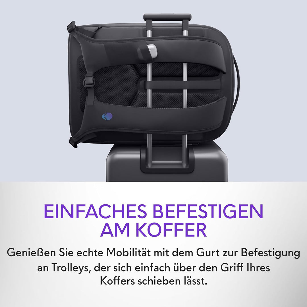 Alienware 18 Rucksack – AW7825P – 28L Kapazität, atmungsaktives 3D‑Mesh, magnetische Taschenorganize