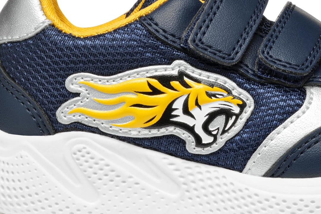 Geox Baby-Jungen B Sprintye Boy B Sneakers, Navy Dk Yellow
