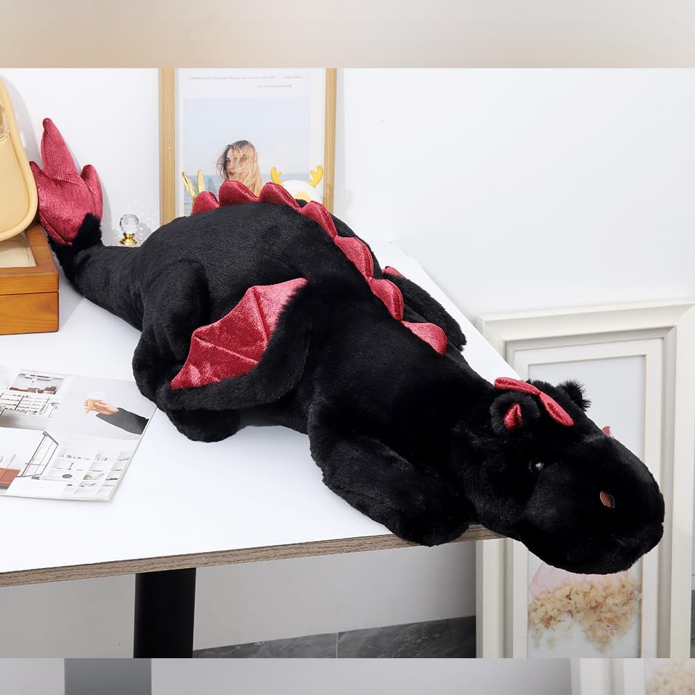 Weighted Stuffed Animal Gewichtstier 110CM 4,5KG, Weicher und Stabiler Gewichts-Drachenplüsch für Ki