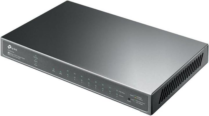 TP-Link TL-SG2210P 10-Port Smart Switch mit 8 PoE+ Ports (61 Watt, Zentrales Cloud-Management, In Om
